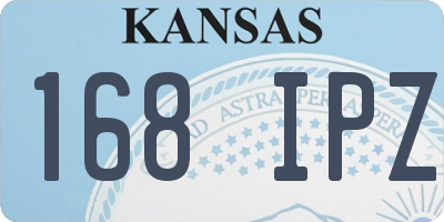 KS license plate 168IPZ