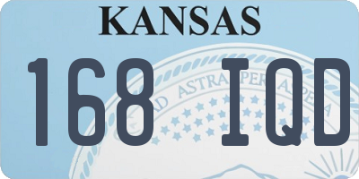 KS license plate 168IQD