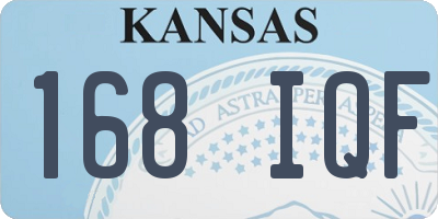 KS license plate 168IQF