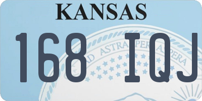 KS license plate 168IQJ