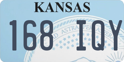 KS license plate 168IQY