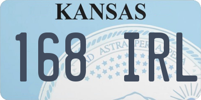 KS license plate 168IRL