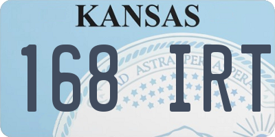 KS license plate 168IRT