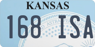 KS license plate 168ISA