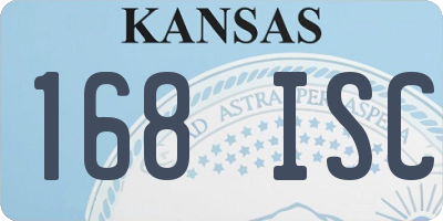 KS license plate 168ISC