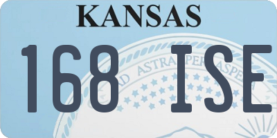 KS license plate 168ISE