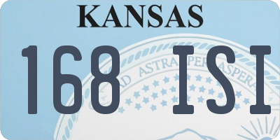 KS license plate 168ISI