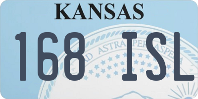 KS license plate 168ISL