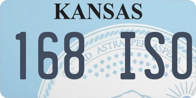 KS license plate 168ISO