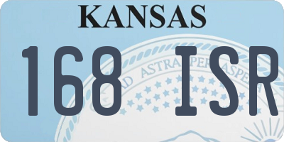 KS license plate 168ISR