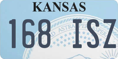 KS license plate 168ISZ