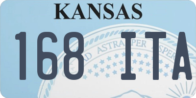 KS license plate 168ITA