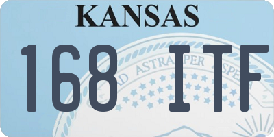 KS license plate 168ITF