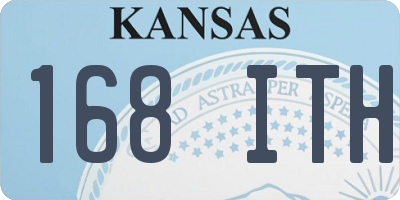 KS license plate 168ITH