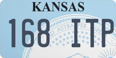 KS license plate 168ITP
