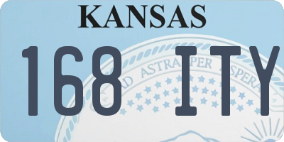 KS license plate 168ITY