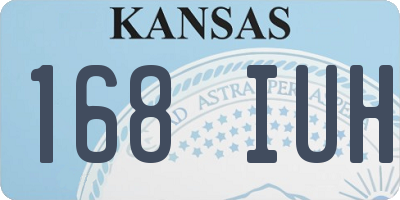 KS license plate 168IUH