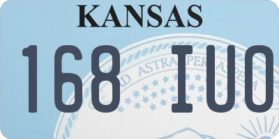 KS license plate 168IUO