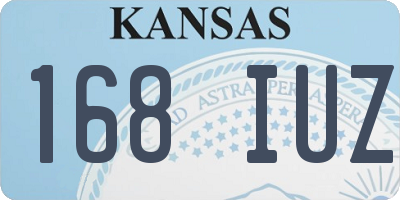 KS license plate 168IUZ