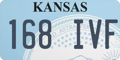 KS license plate 168IVF