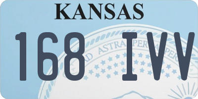 KS license plate 168IVV