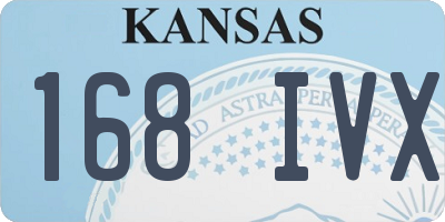 KS license plate 168IVX