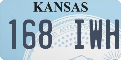 KS license plate 168IWH