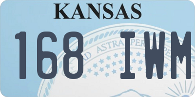 KS license plate 168IWM