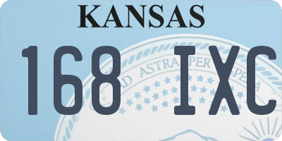 KS license plate 168IXC