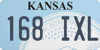 KS license plate 168IXL