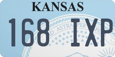 KS license plate 168IXP