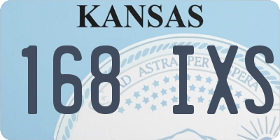 KS license plate 168IXS