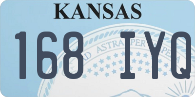 KS license plate 168IYQ