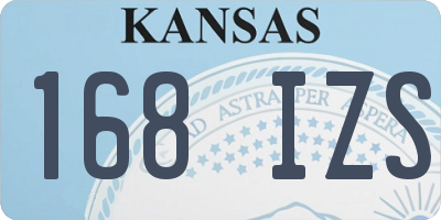 KS license plate 168IZS