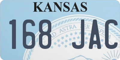 KS license plate 168JAC