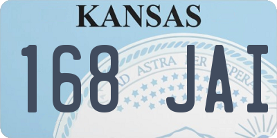 KS license plate 168JAI