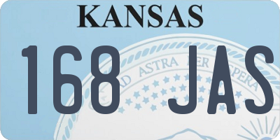 KS license plate 168JAS