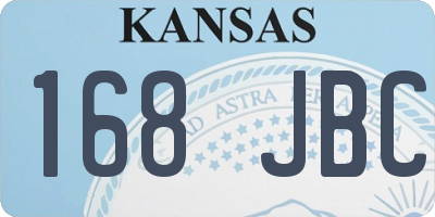 KS license plate 168JBC