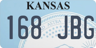 KS license plate 168JBG