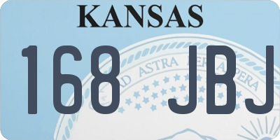 KS license plate 168JBJ