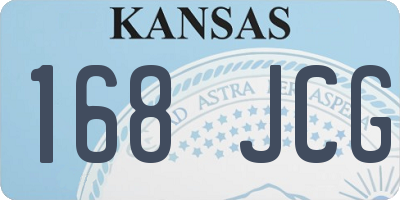 KS license plate 168JCG