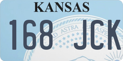 KS license plate 168JCK