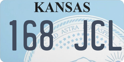 KS license plate 168JCL