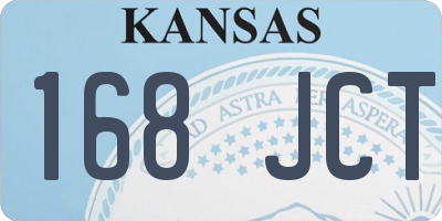 KS license plate 168JCT