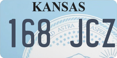 KS license plate 168JCZ