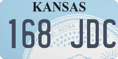 KS license plate 168JDC