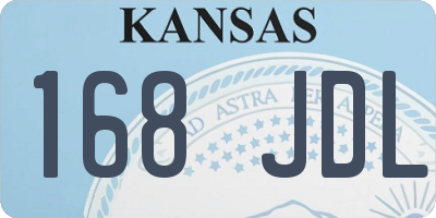 KS license plate 168JDL
