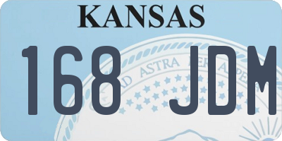 KS license plate 168JDM