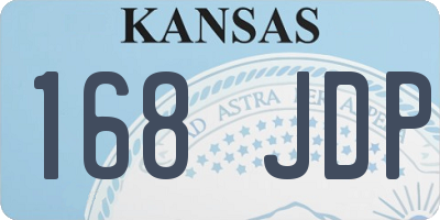 KS license plate 168JDP