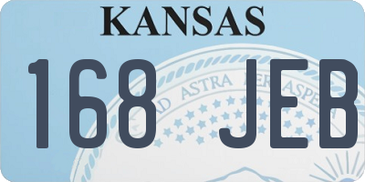 KS license plate 168JEB